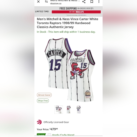 Toronto Raptors Jersey - Picture 3 of 3